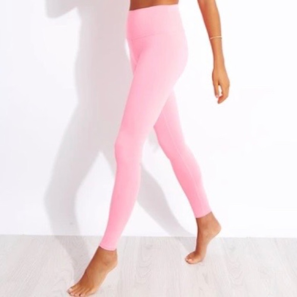 Alo Airbrush Pink High Waisted Leggings